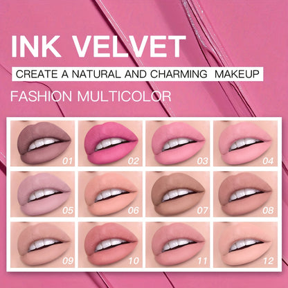 1pc Long-Lasting Velvet Matte Lip Glaze