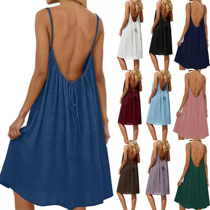 Women's Backless Cami Dress