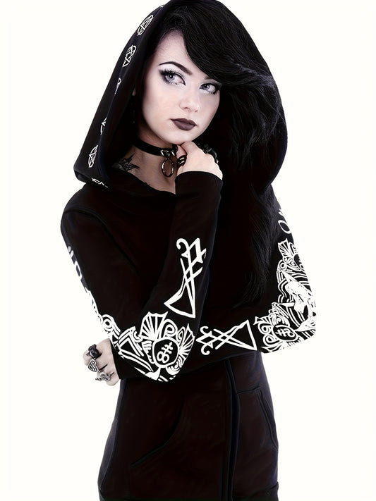 Women's Punk Style Hoodie