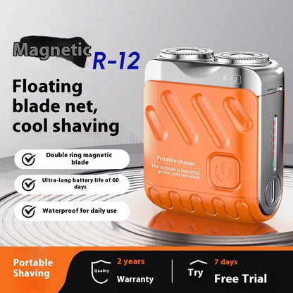 Portable Rotary Dual Ring Electric Shaver