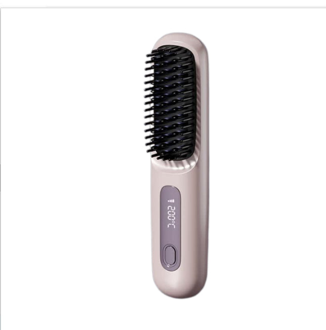 2 In 1 Wireless Hair Straightener Brush