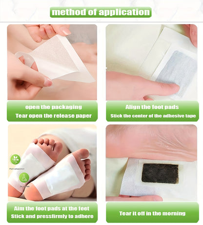 30 Natural Bamboo Foot Pads