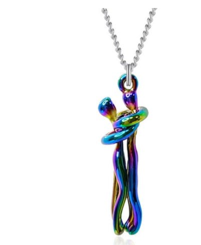 Couple Love Hug Unisex Necklace
