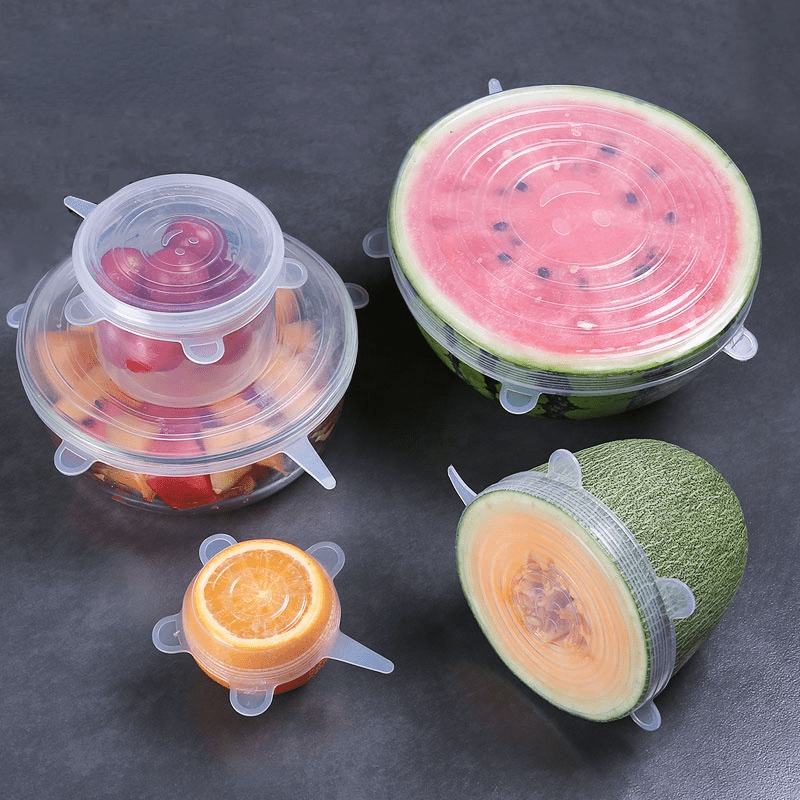 6 Reusable Durable Food Storage Covers for Bowls,