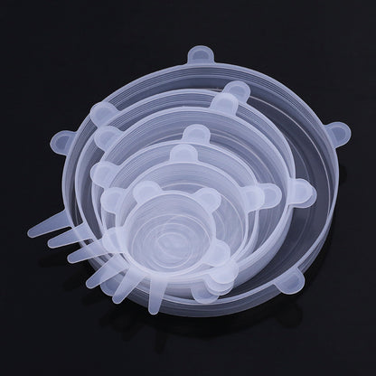 6 Reusable Durable Food Storage Covers for Bowls,