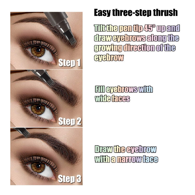 1pc Microblading Eyebrow Pencil with a Micro-Fork Tip Applicator