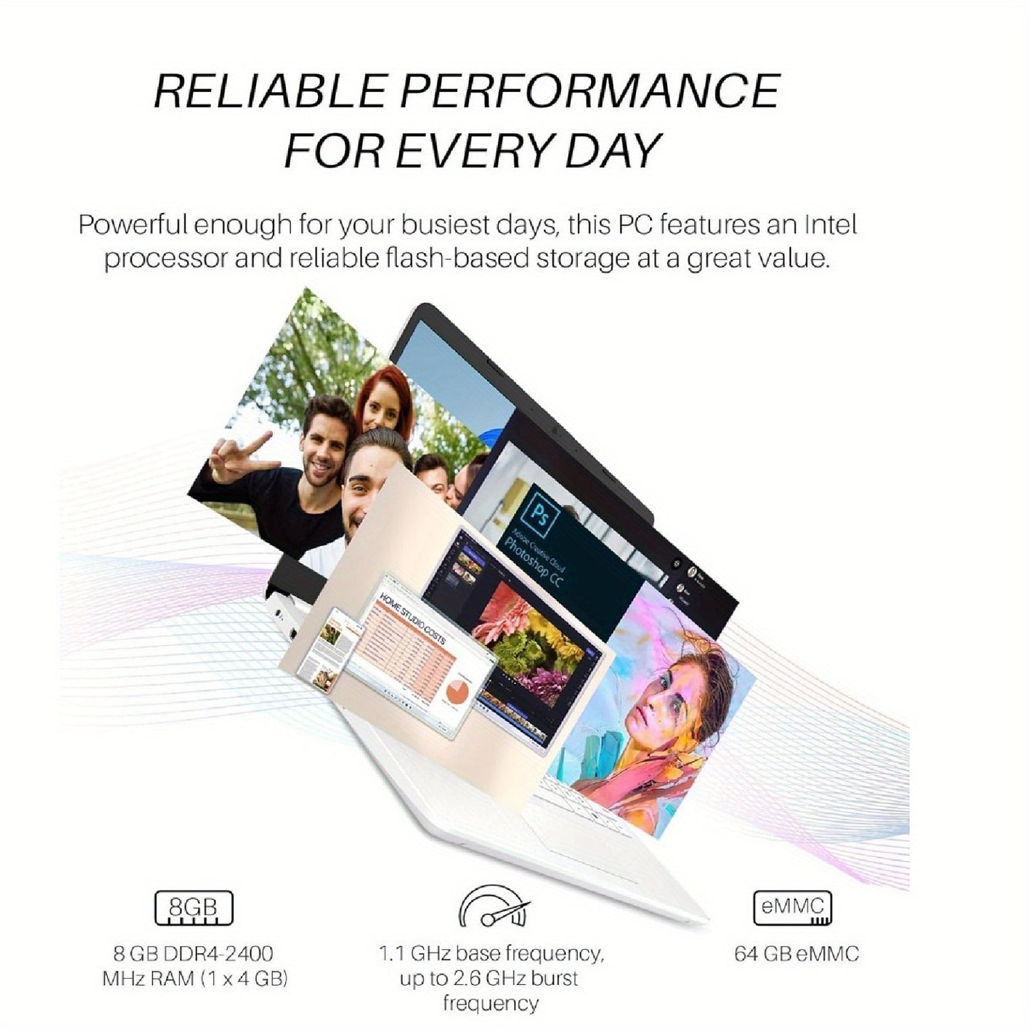 HP Newest 14" Ultra Light Laptop for Students And Business