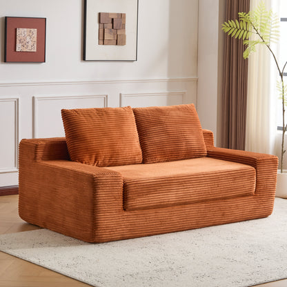 Comfortable Loveseat Sofa Bed with Pillows,No Assembly Required