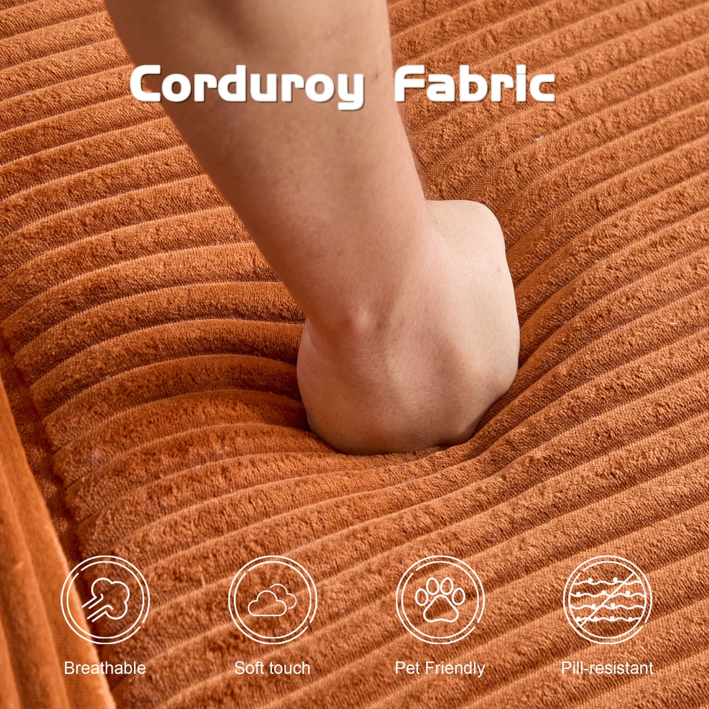 Comfortable Loveseat Sofa Bed with Pillows,No Assembly Required