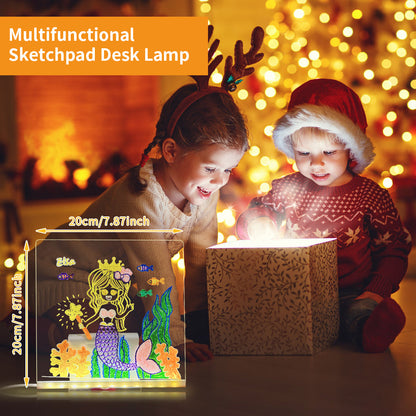 LED Erasable Luminous Drawing Board with USB NightLight