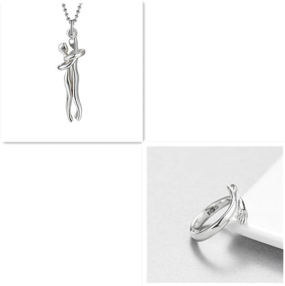 Couple Love Hug Unisex Necklace