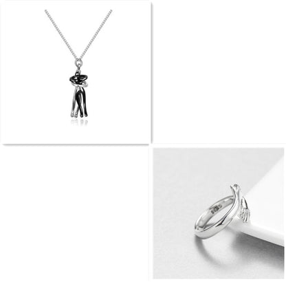 Couple Love Hug Unisex Necklace