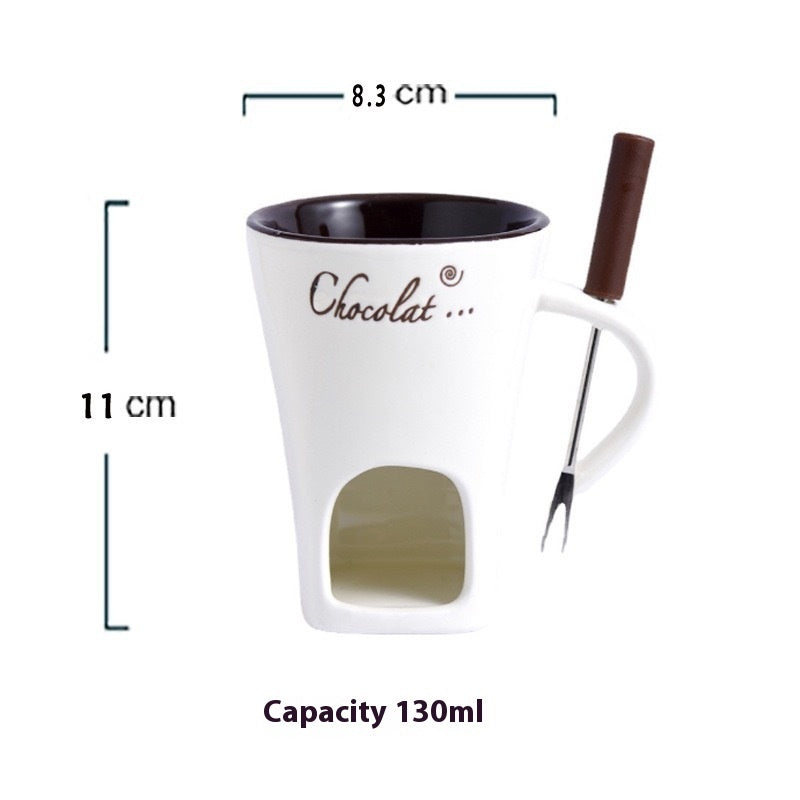 Ceramic Pot Stove Hot Chocolate Cup