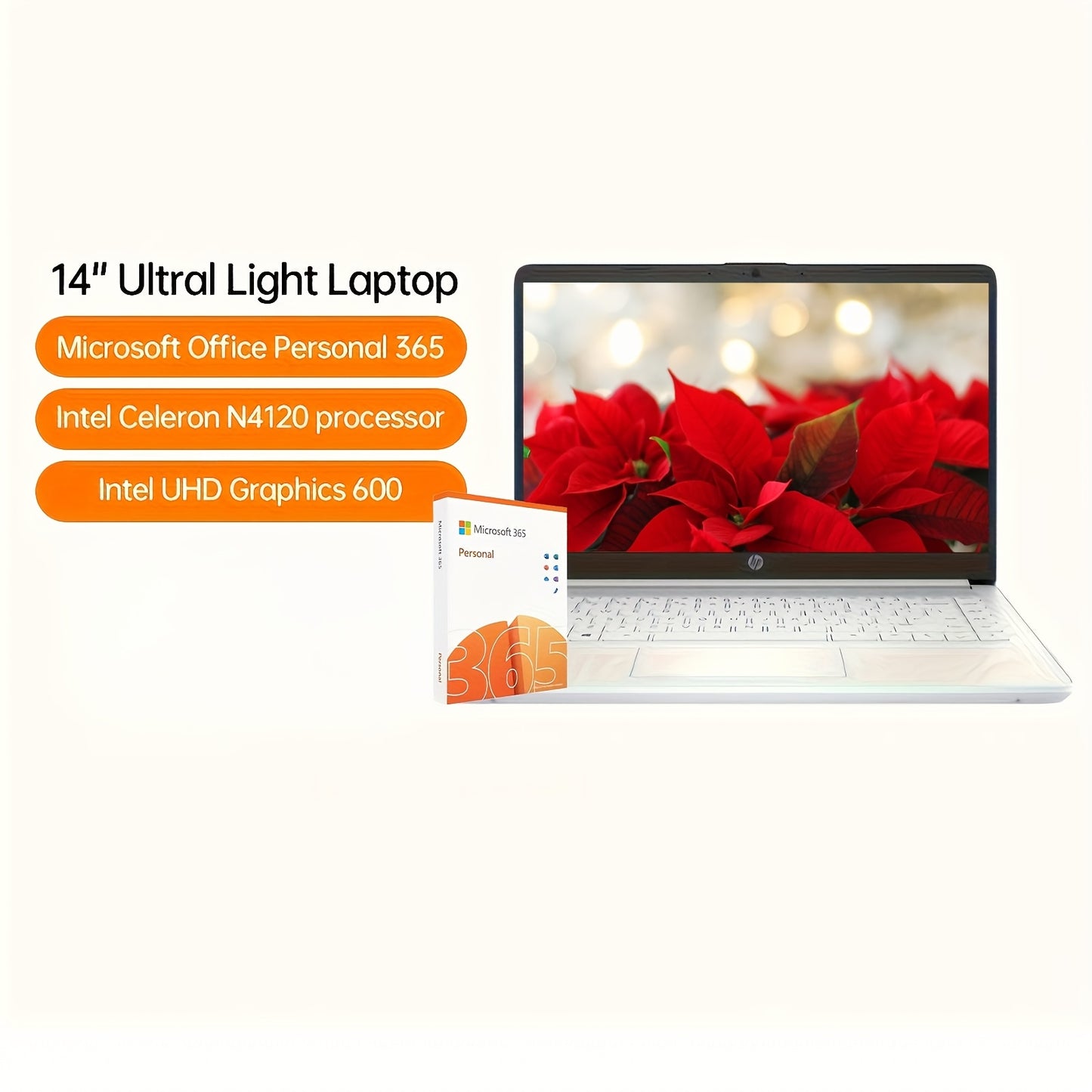 HP Newest 14" Ultra Light Laptop for Students And Business