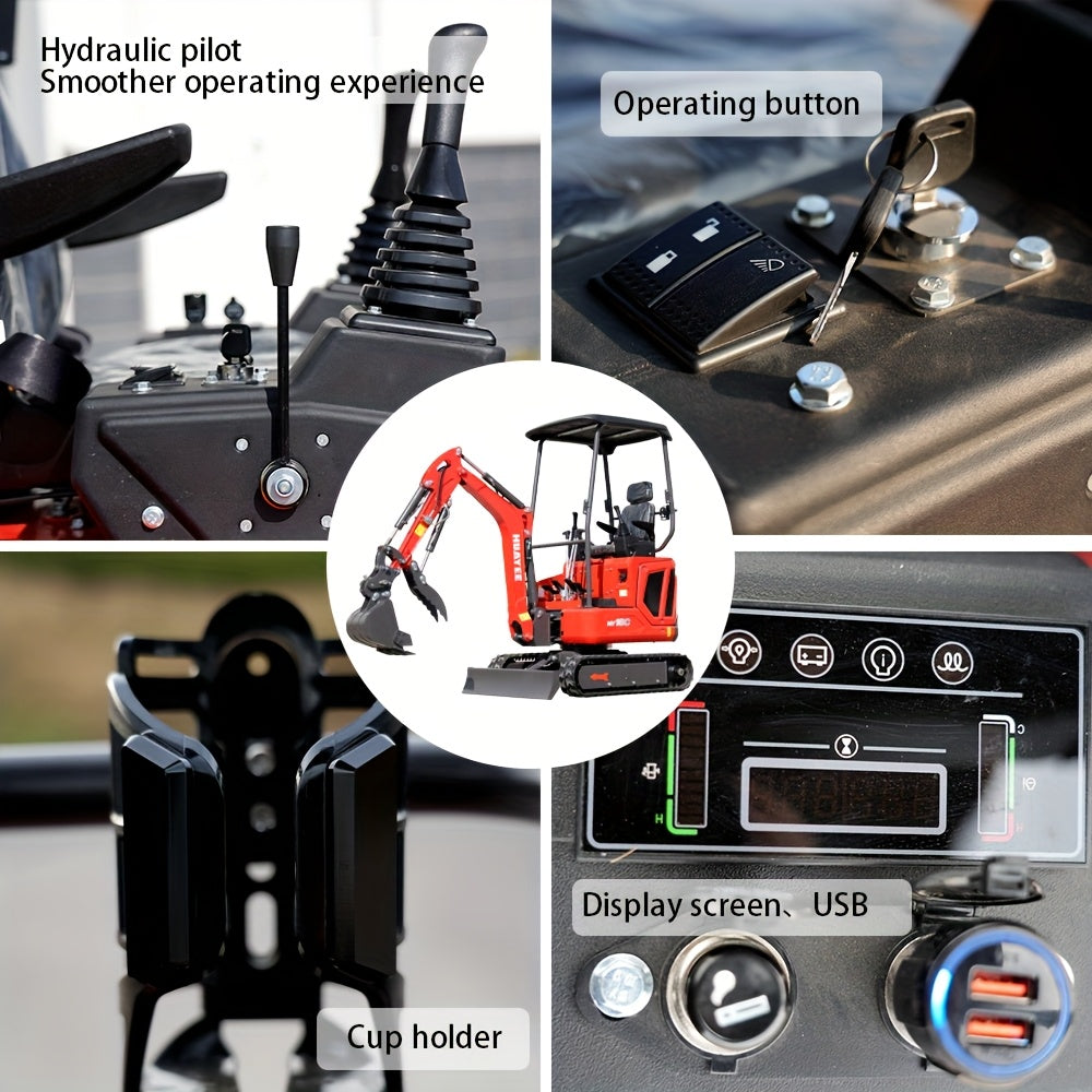 1.6 Ton Crawler Excavator for Construction, Garden And Farm