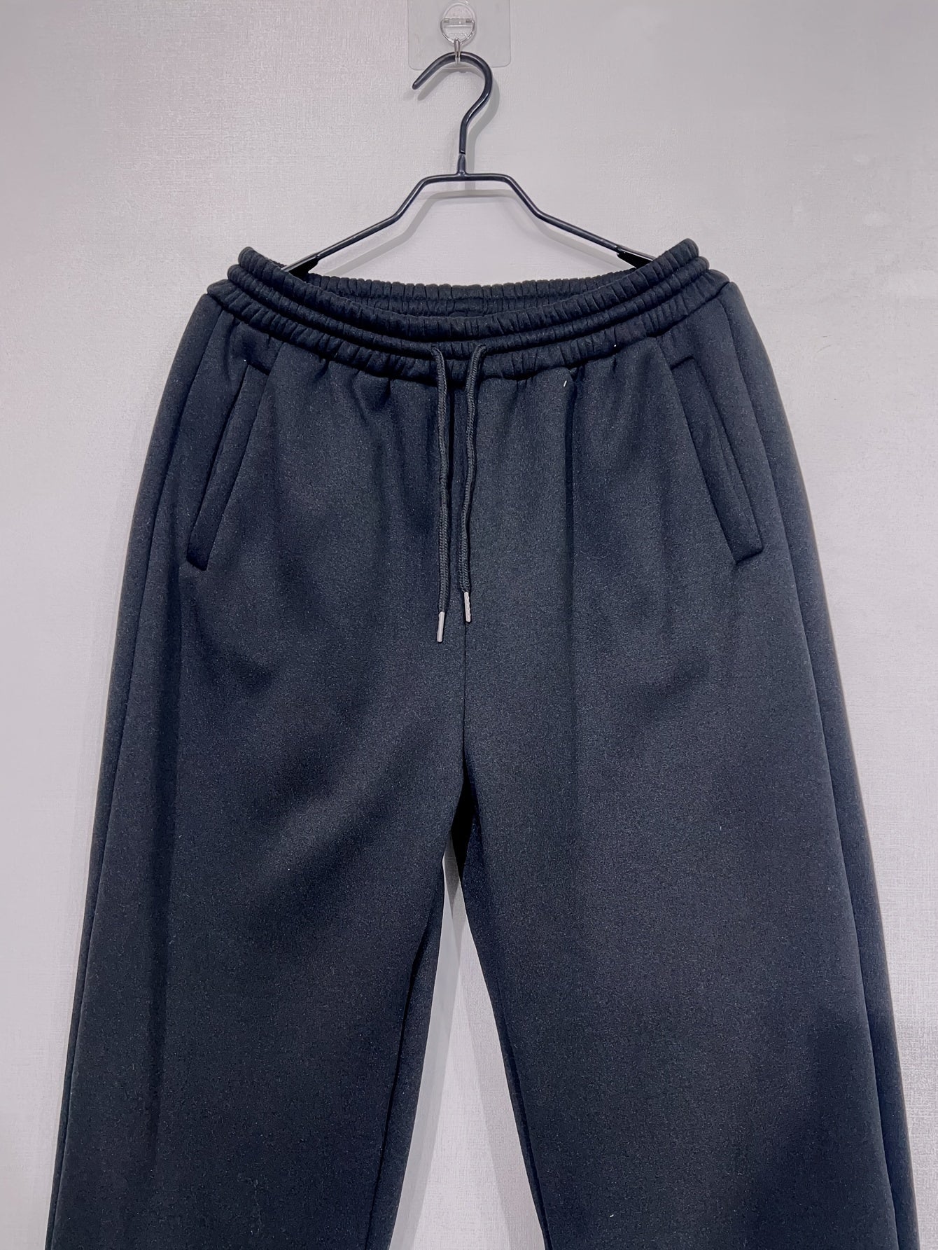 Women's Y2K High-Waisted Wide-Leg Gray Polyester Sweatpants
