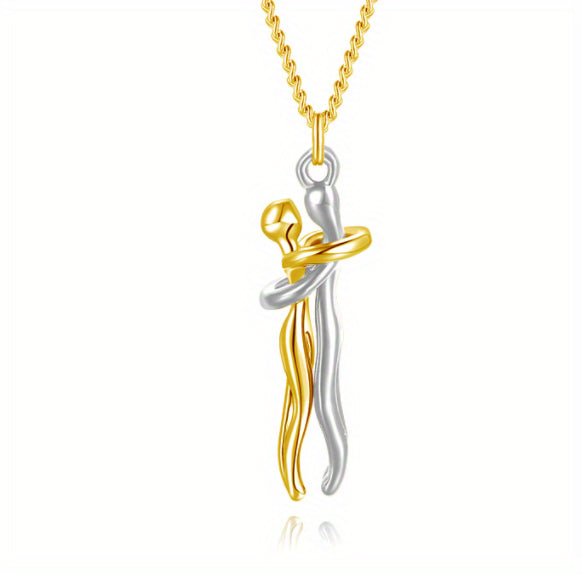 Couple Love Hug Unisex Necklace