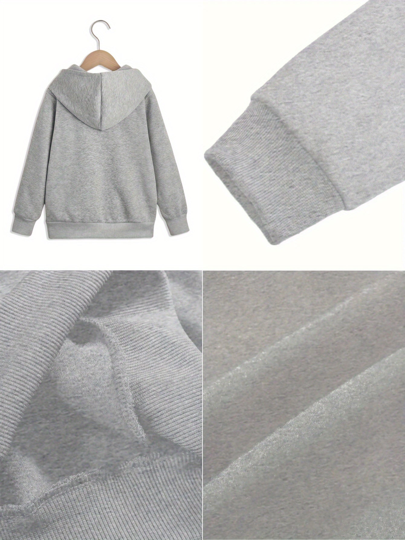 Girls' Autumn/Winter Hooded Sweatshirt  with "I'm Literally Just a Girl" Print & Pink Bow