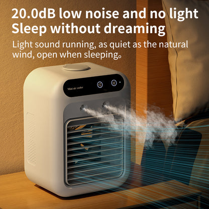 3 In 1 Portable Air Cooling Fan with Humidifying Mist