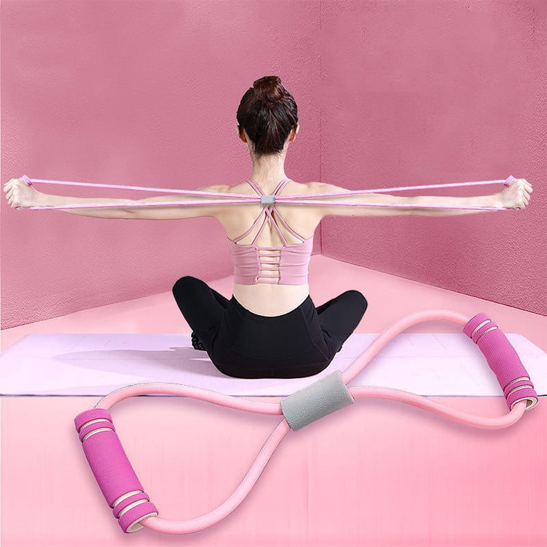 Eight-Shaped Stretch Elastic Exercise Rope