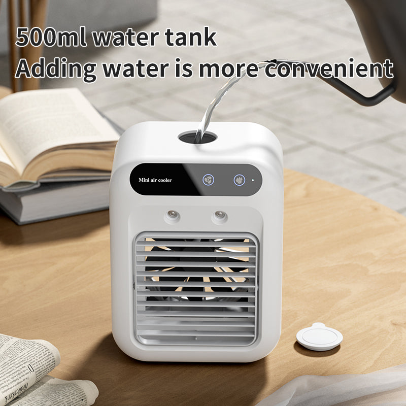 3 In 1 Portable Air Cooling Fan with Humidifying Mist