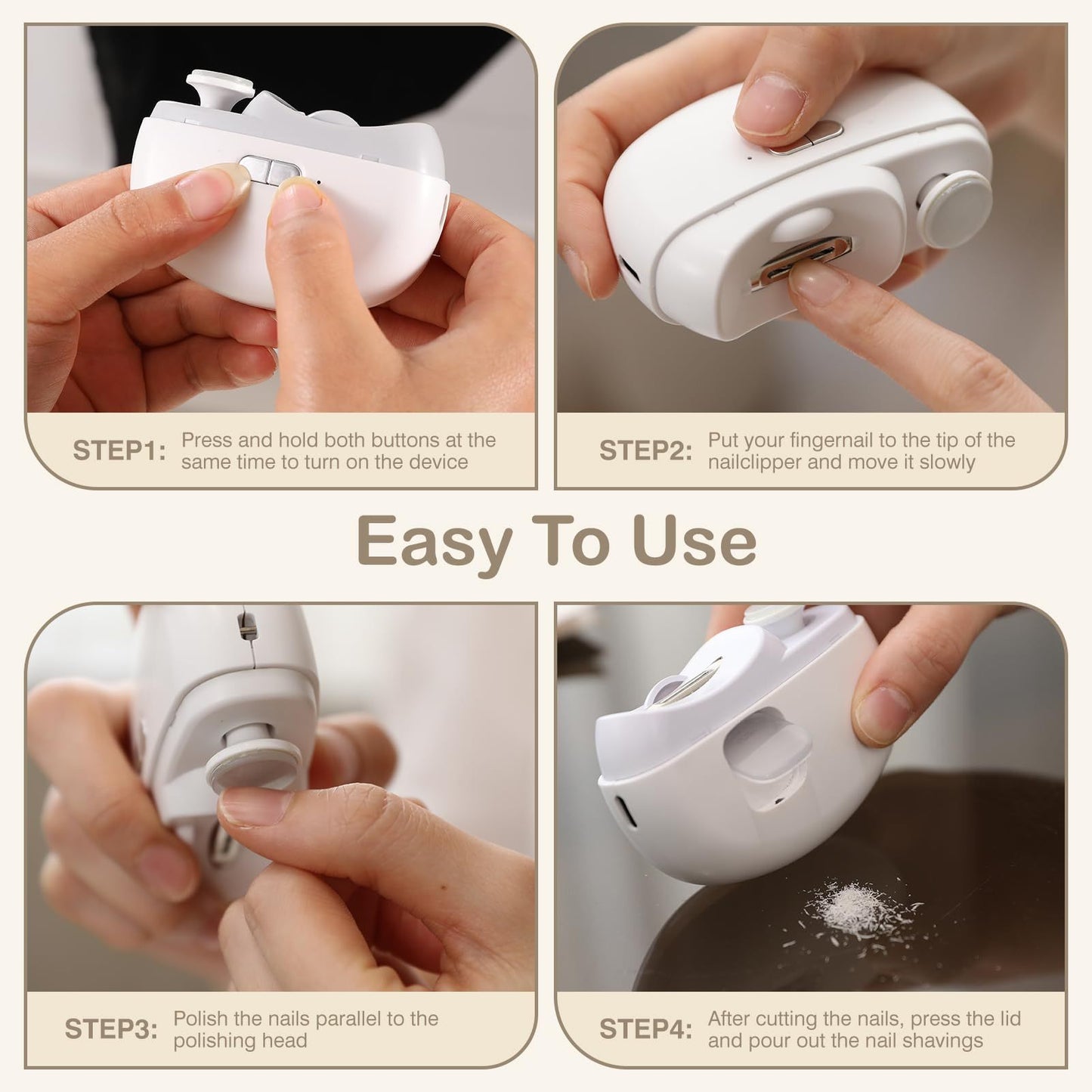 2-in-1  Electric Nail Scissors