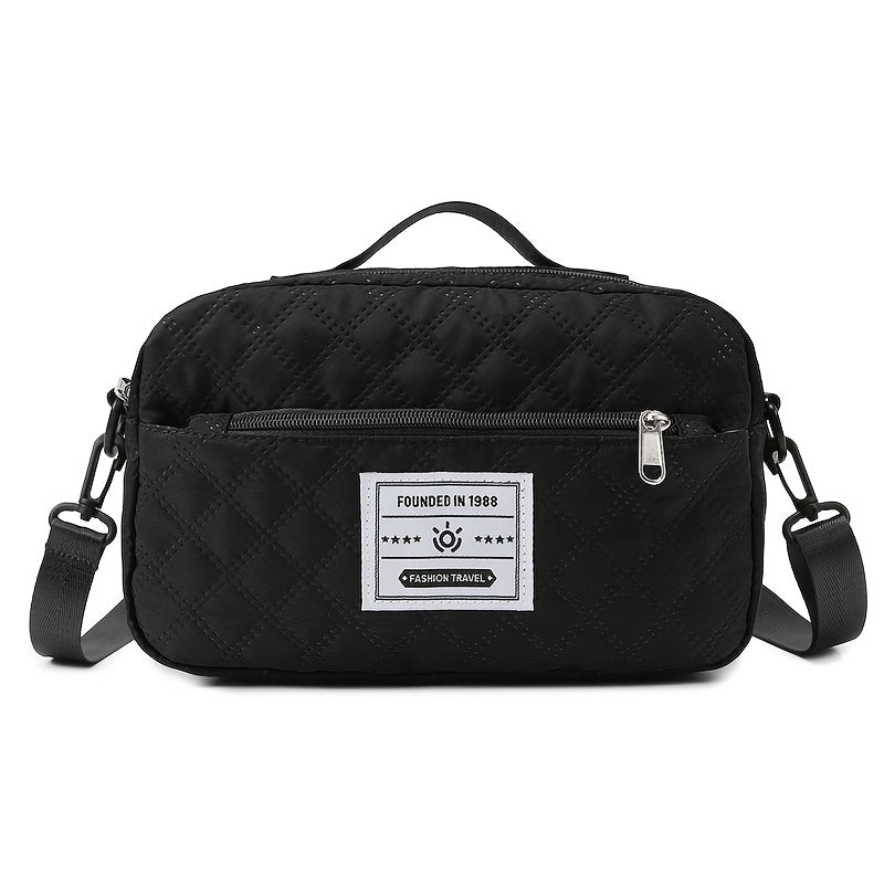 Lightweight Quilted Diamond Pattern Travel Backpack