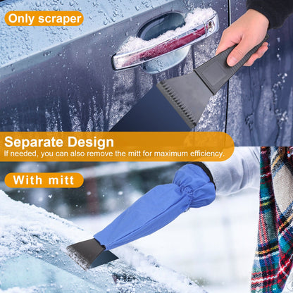 1Pc Ice & Snow Scraper Car Glove