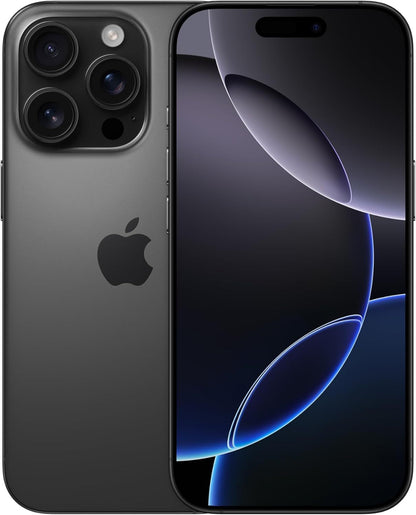 Apple iPhone 16 Pro Max, US Version, 256GB, Black Titanium - Unlocked (Renewed Premium)