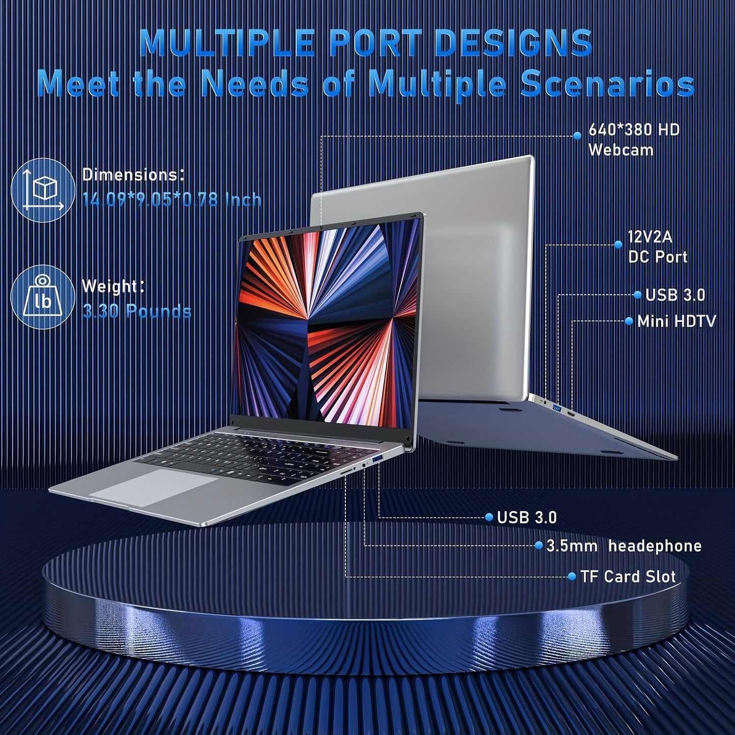 15.6'' Laptop Computer, N4000 Processor Laptops