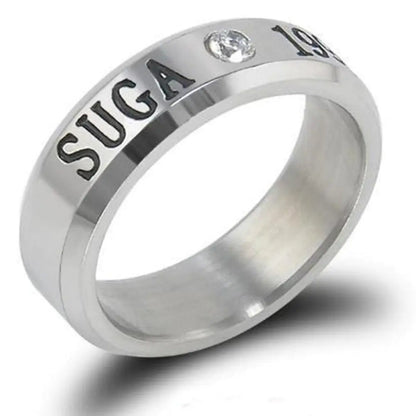 BTS Stainless Steel Dual-Use Ring and Necklace
