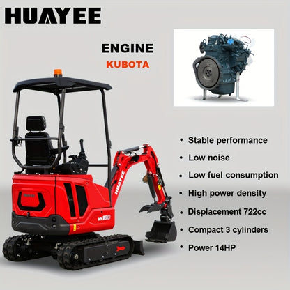 1.6 Ton Crawler Excavator for Construction, Garden And Farm