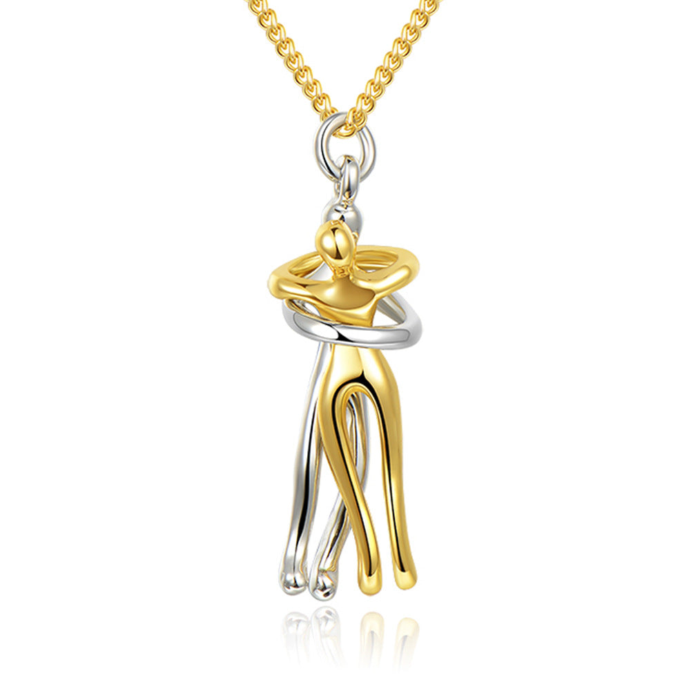 Couple Love Hug Unisex Necklace