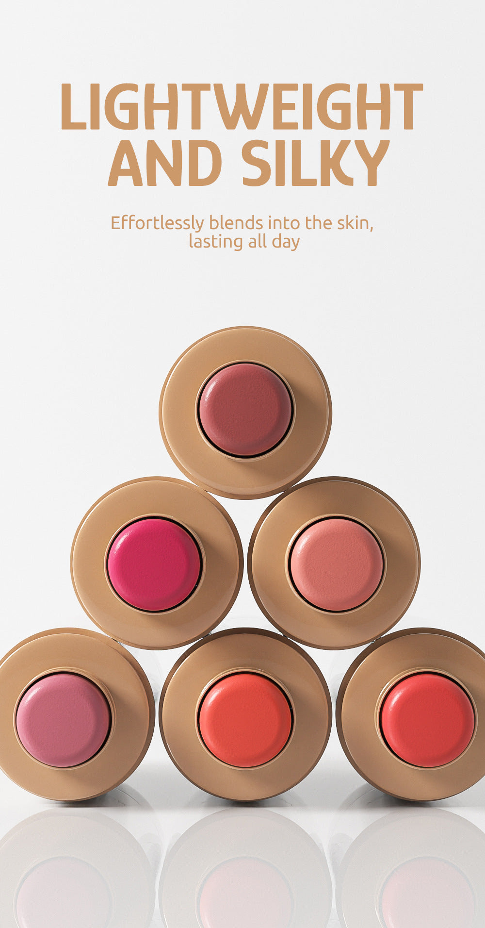 2pcs Vision 3-in-1 Cream Blush & Brush Set