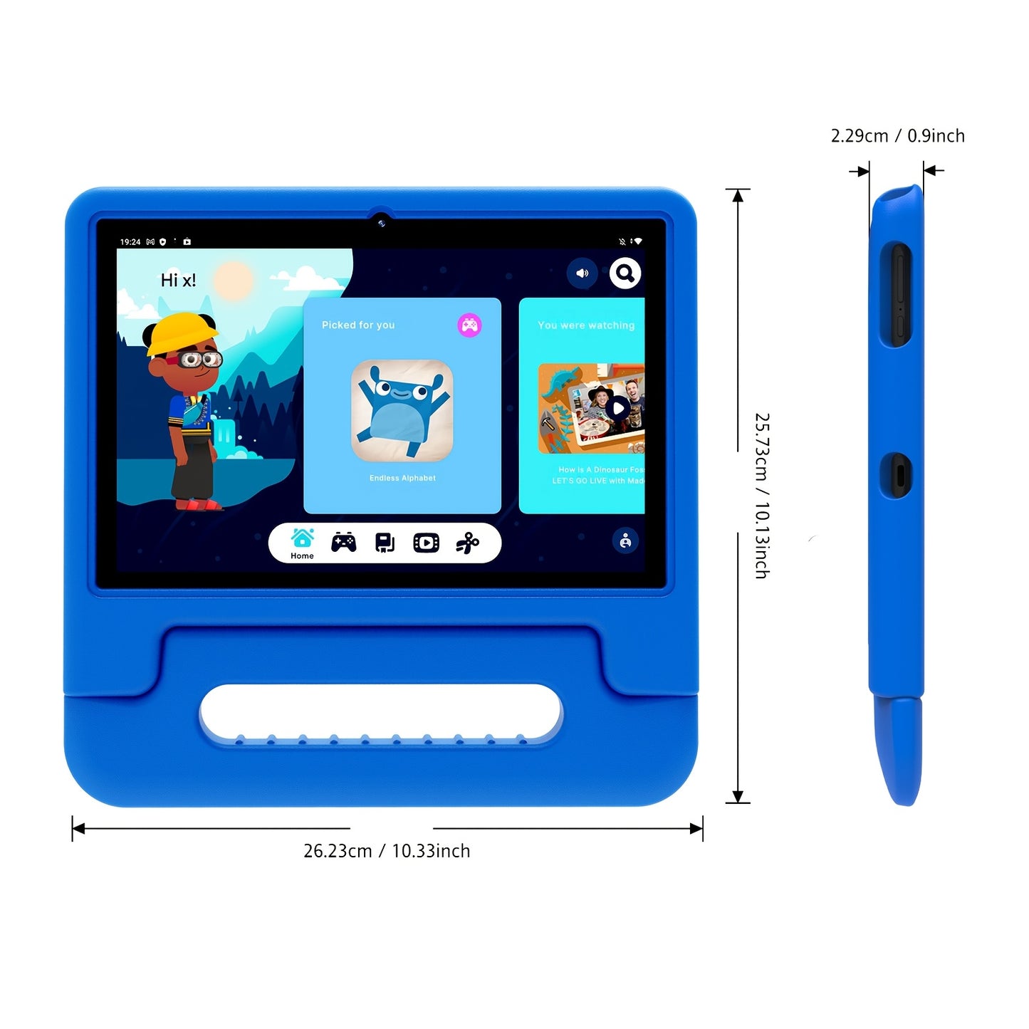10.1 Inch Android 14 Kids Tablet