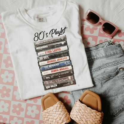 Retro 80s 90s Music Unisex Music Mix Tape Cassette Player Shirts