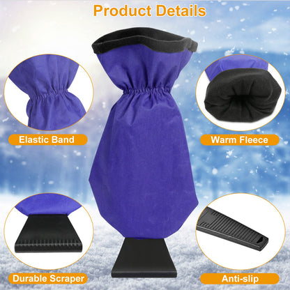 1Pc Ice & Snow Scraper Car Glove