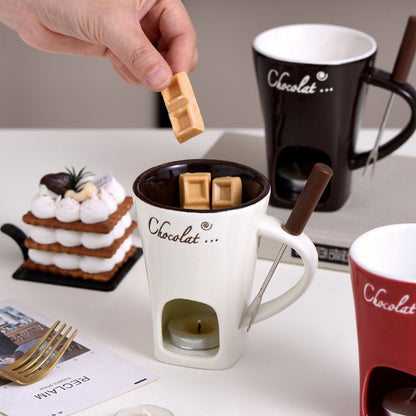 Ceramic Pot Stove Hot Chocolate Cup
