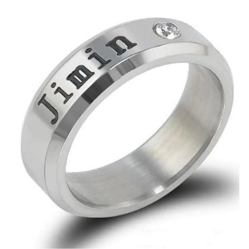 BTS Stainless Steel Dual-Use Ring and Necklace