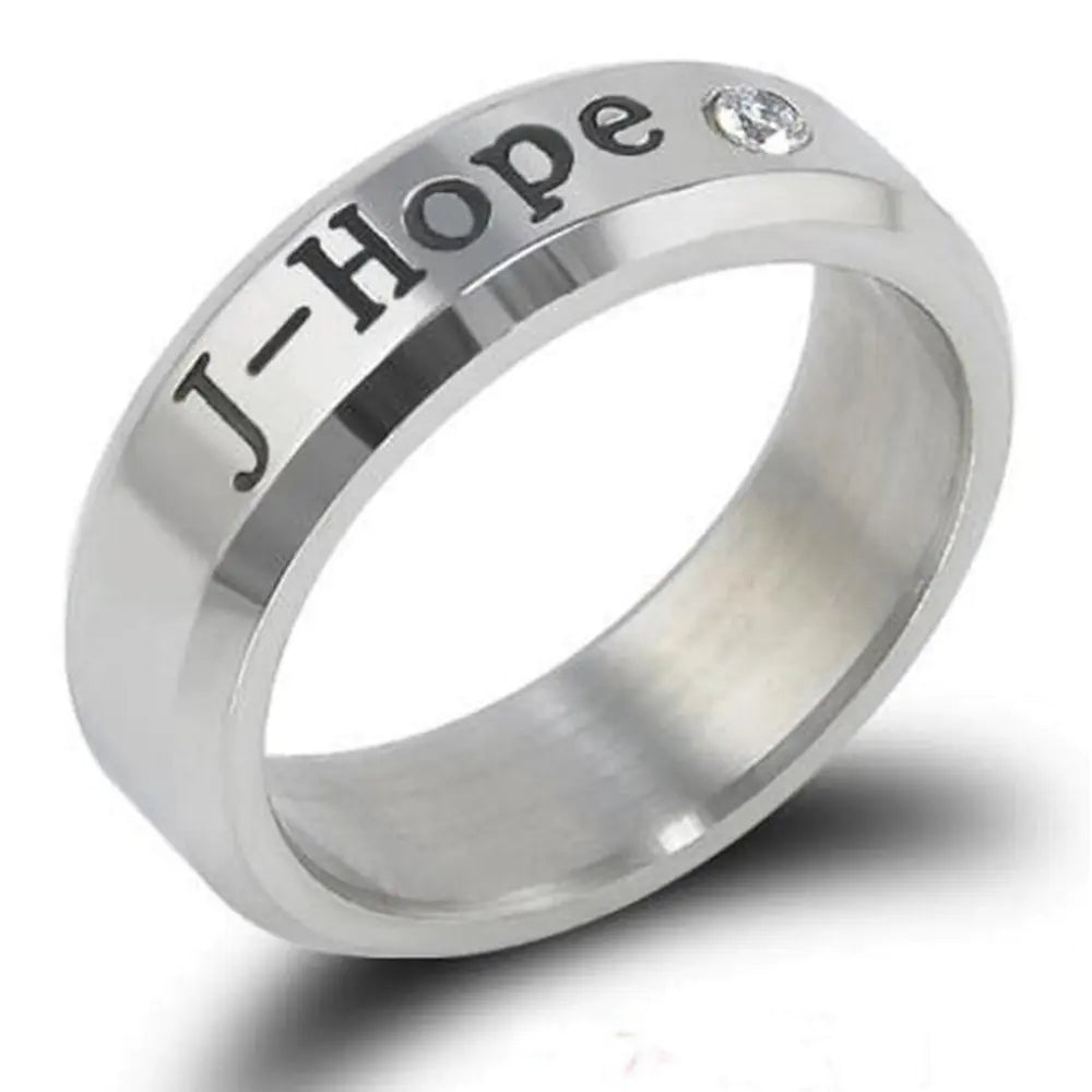 BTS Stainless Steel Dual-Use Ring and Necklace
