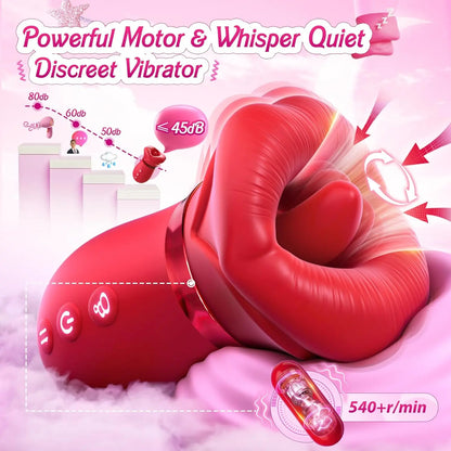 10 Tongue Licking Rose Toy