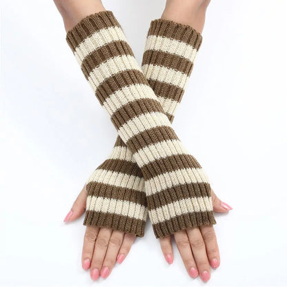 Y2K Fashion Women's Knitted Fingerless Arm Warmers