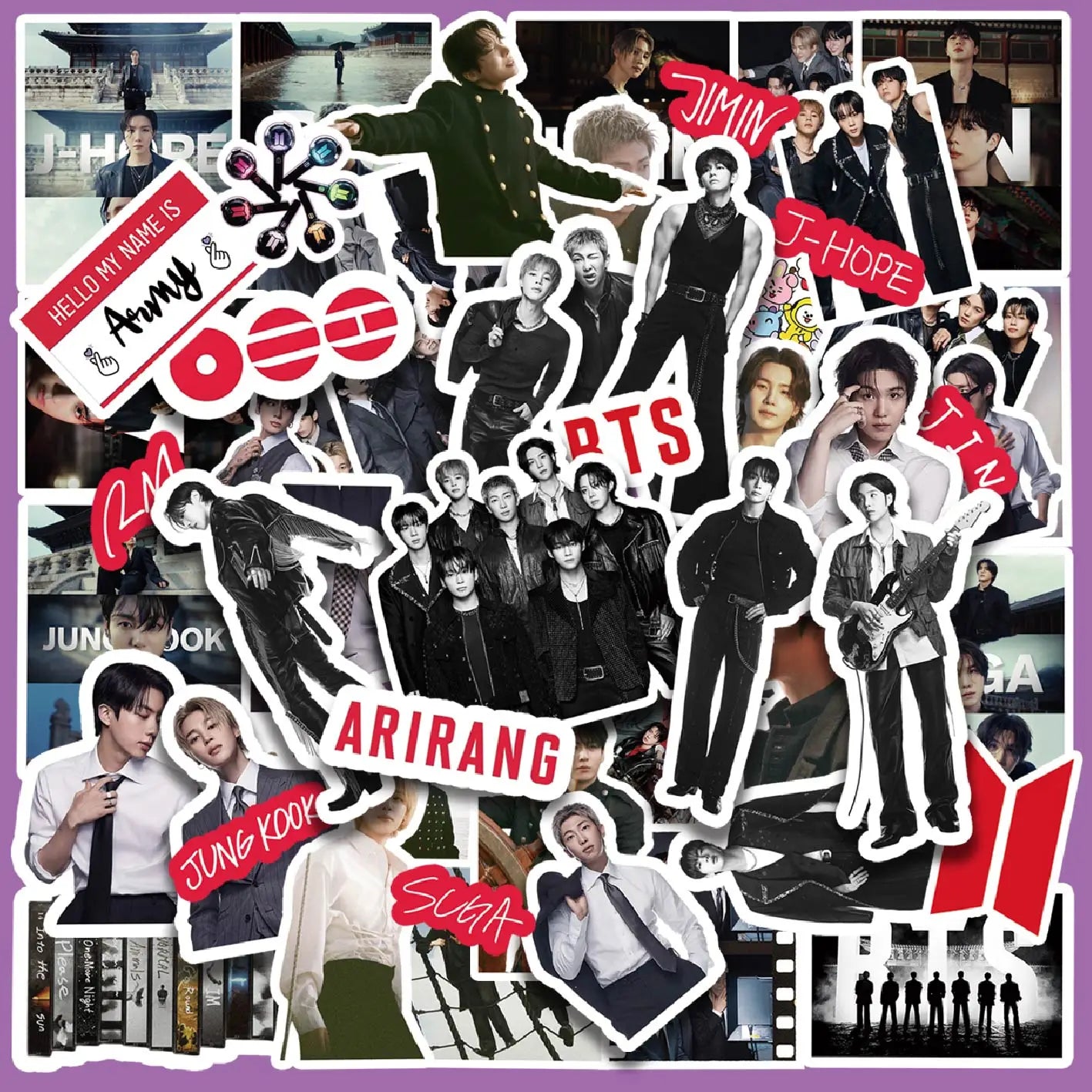60 Pcs BTS Arirang Stickers