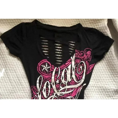 Women's Sexy 90s Gothic Graphic Vintage T-shirt