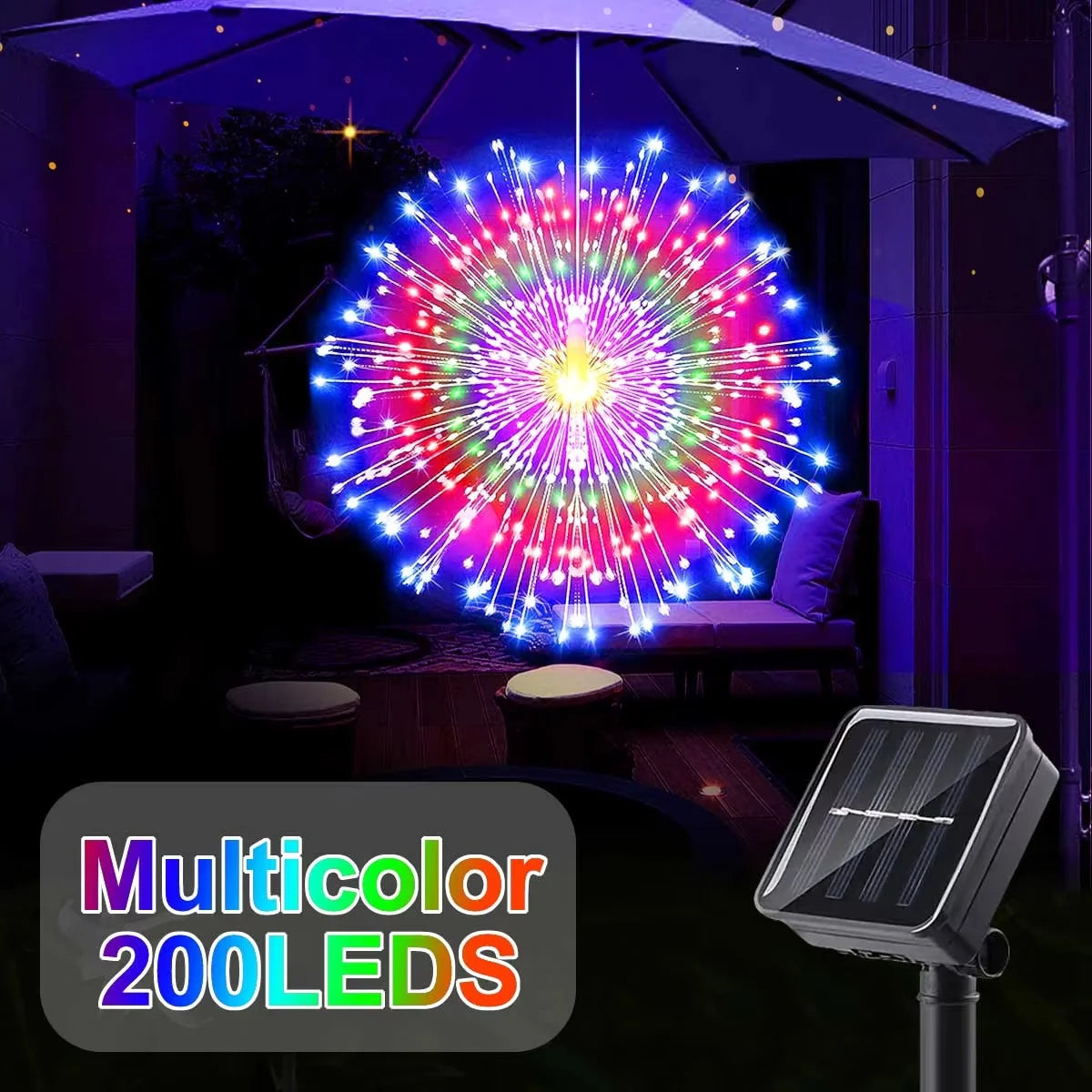 SparkBloom™ Solar Lights 🎆✨ — Firework Glow, Zero Power Cost