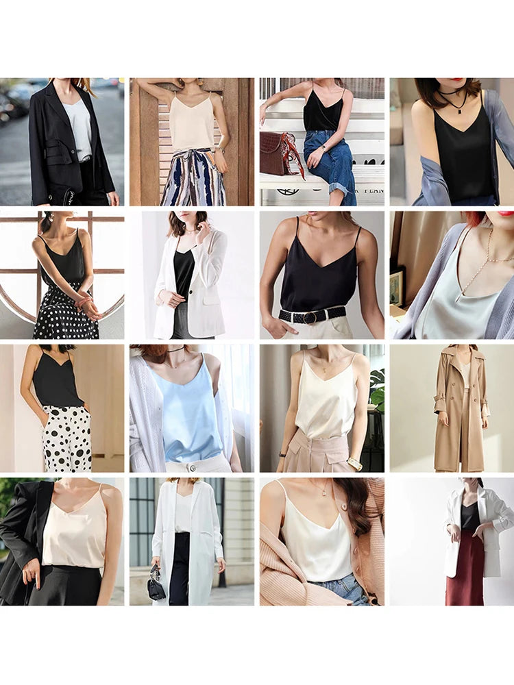 Women's Halter V Neck Spaghetti Strap Top