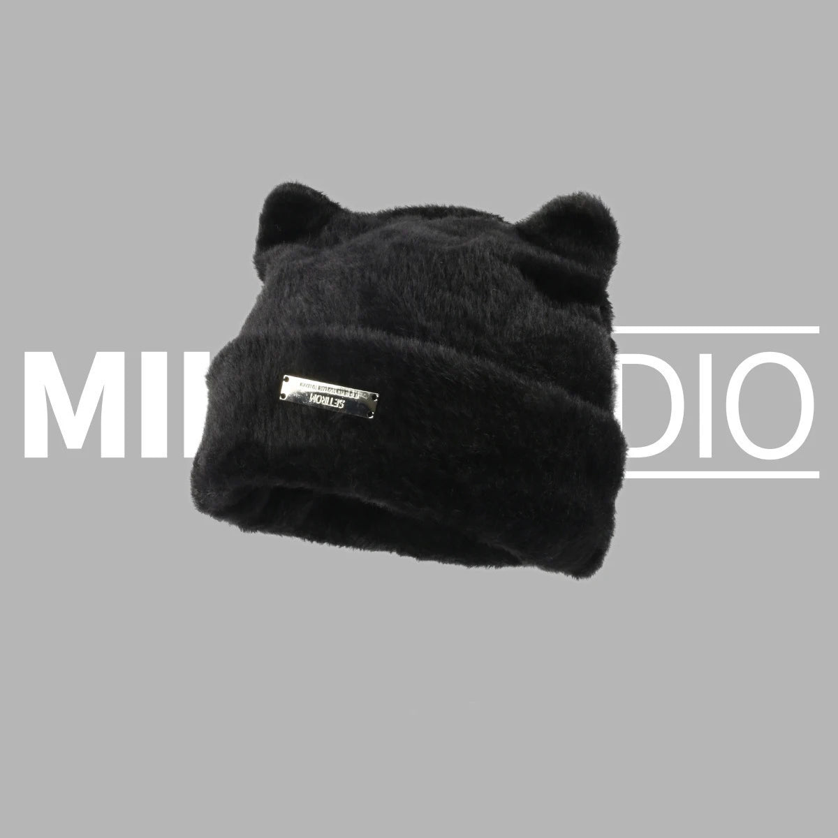 Autumn and Winter Teddy Bear Ear Plush Hat