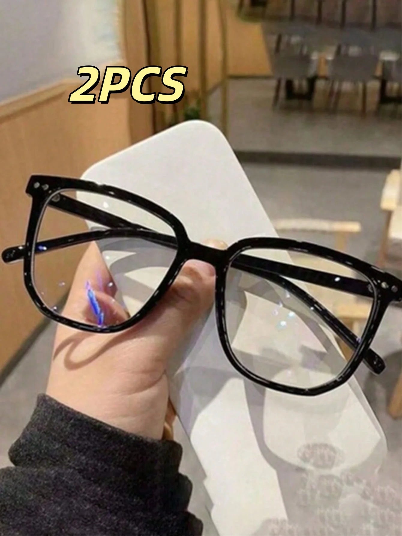 Square Acetate Blue Light Blocking Universal Fashion Glasses