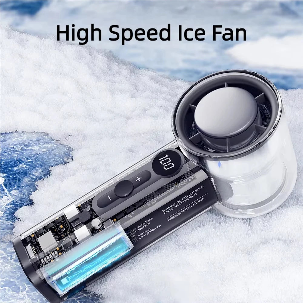 CoolBreeze™ Mini Fan ❄️ — Foldable, Portable & Rechargeable