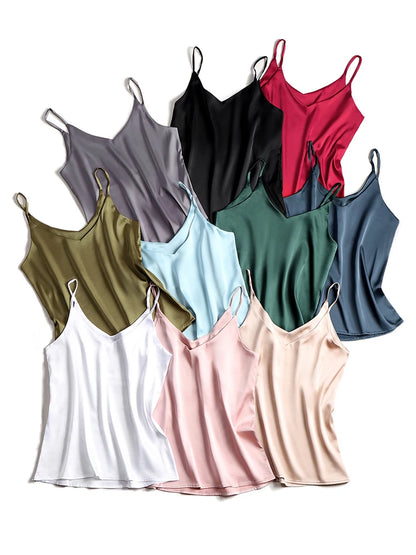 Women's Halter V Neck Spaghetti Strap Top